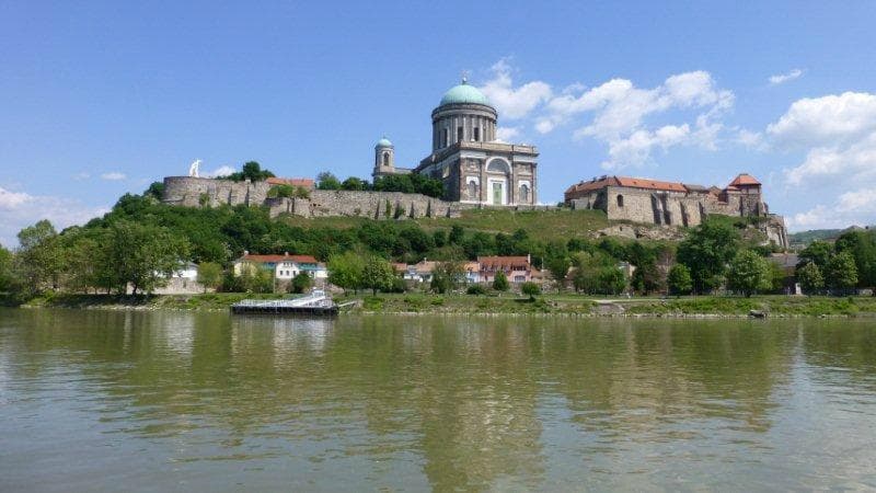                   castle and monastery from the river
                