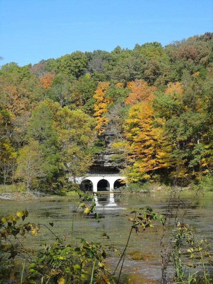 Cave view from distance