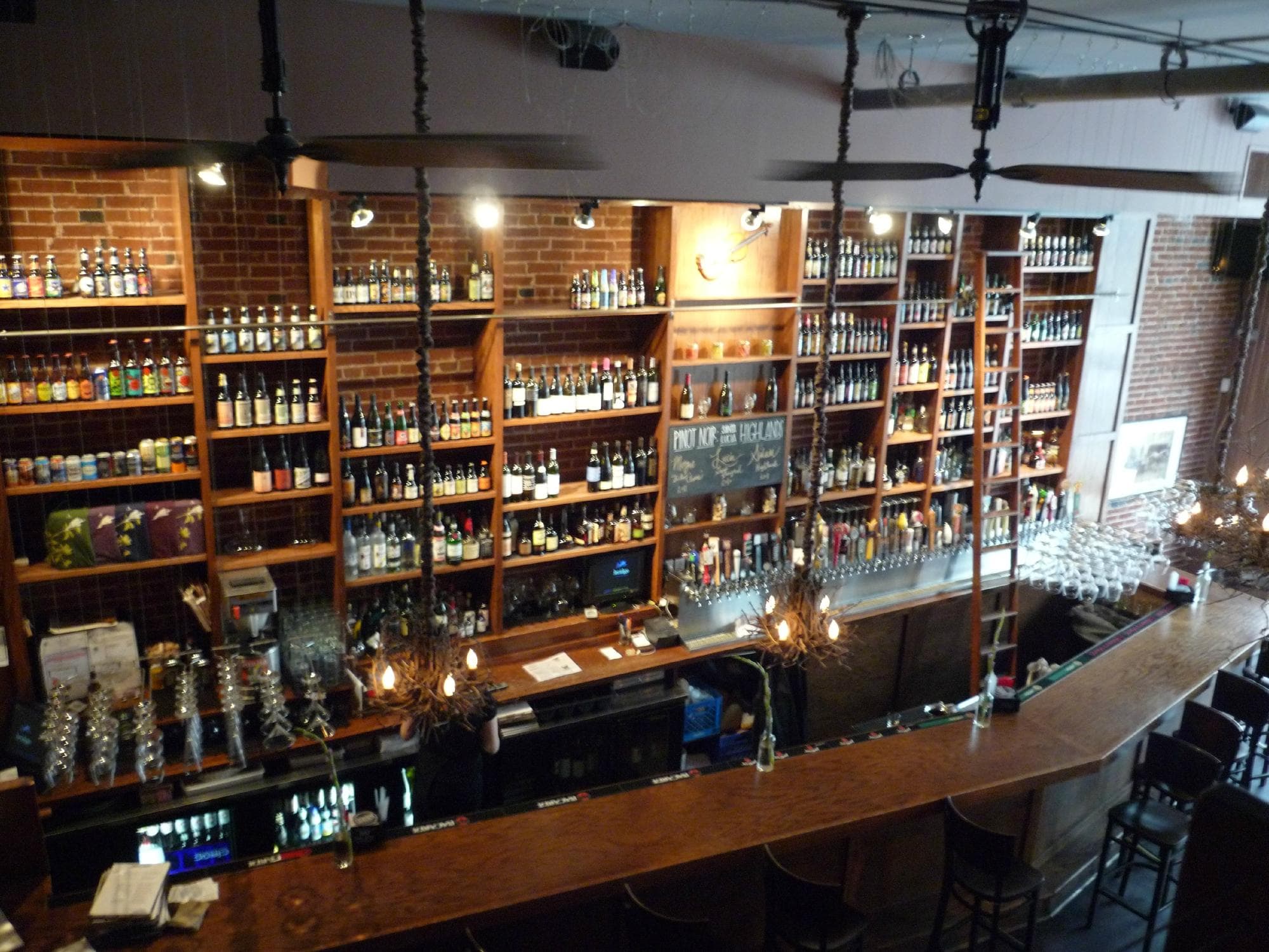 The bar from the second floor.