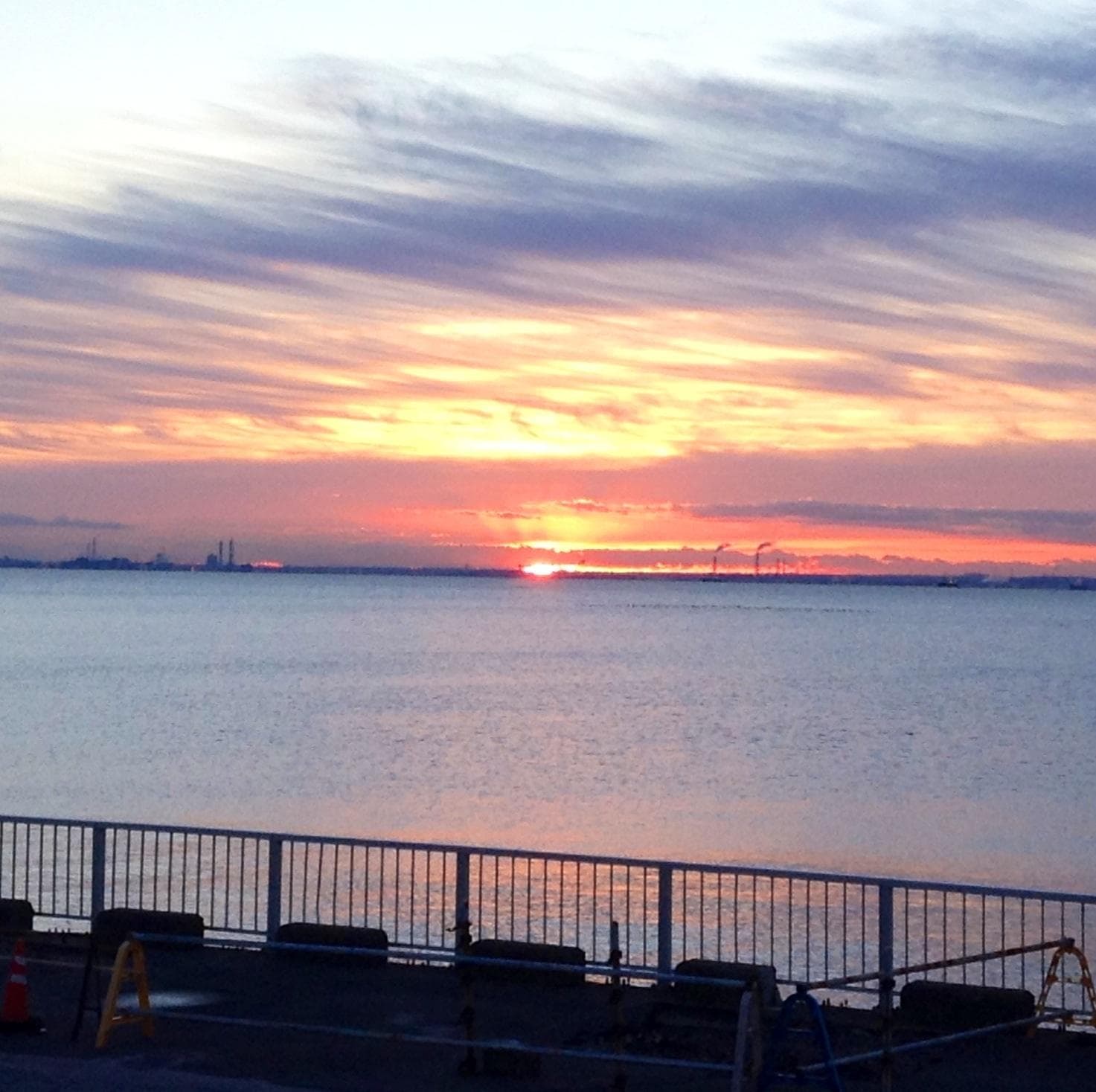 tokyo bay sun rising