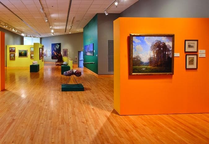 The Carmichael Gallery features selections from the permanent collection.