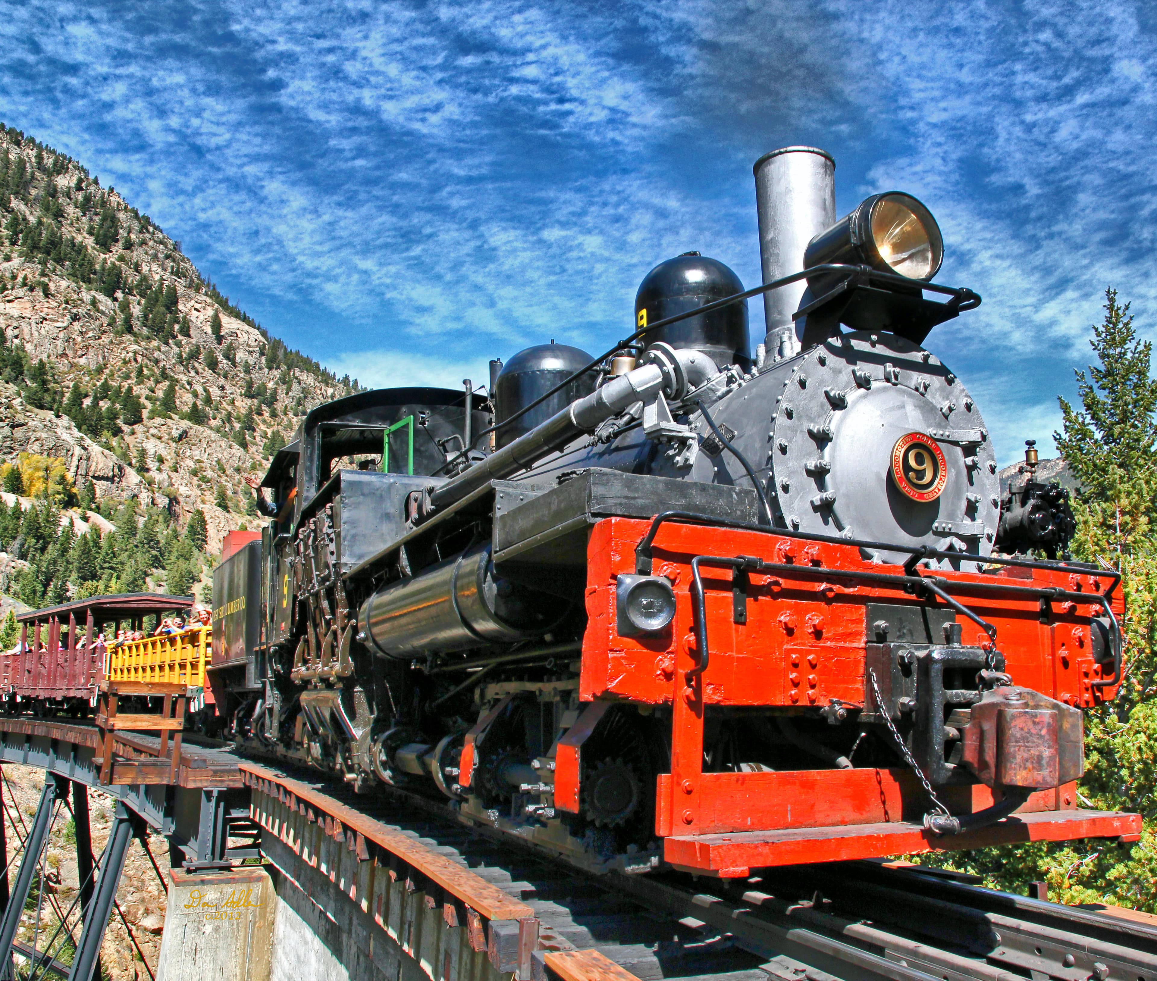 Steam Locomotive #9 on High Bridge