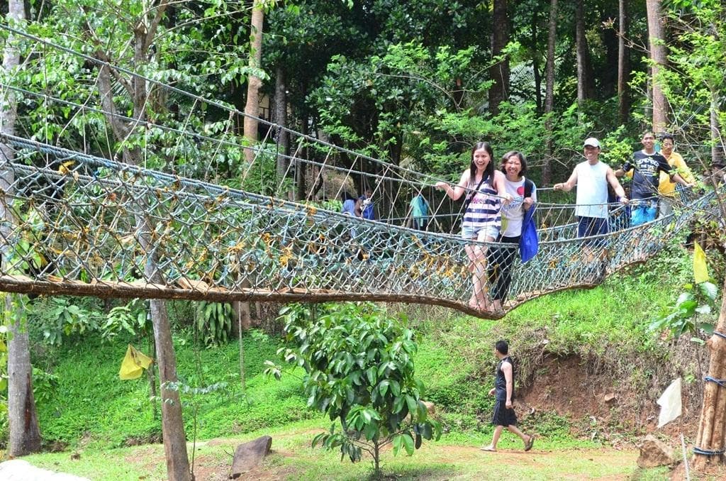 hanging bridge which you need to cross to be able to go to the next game area