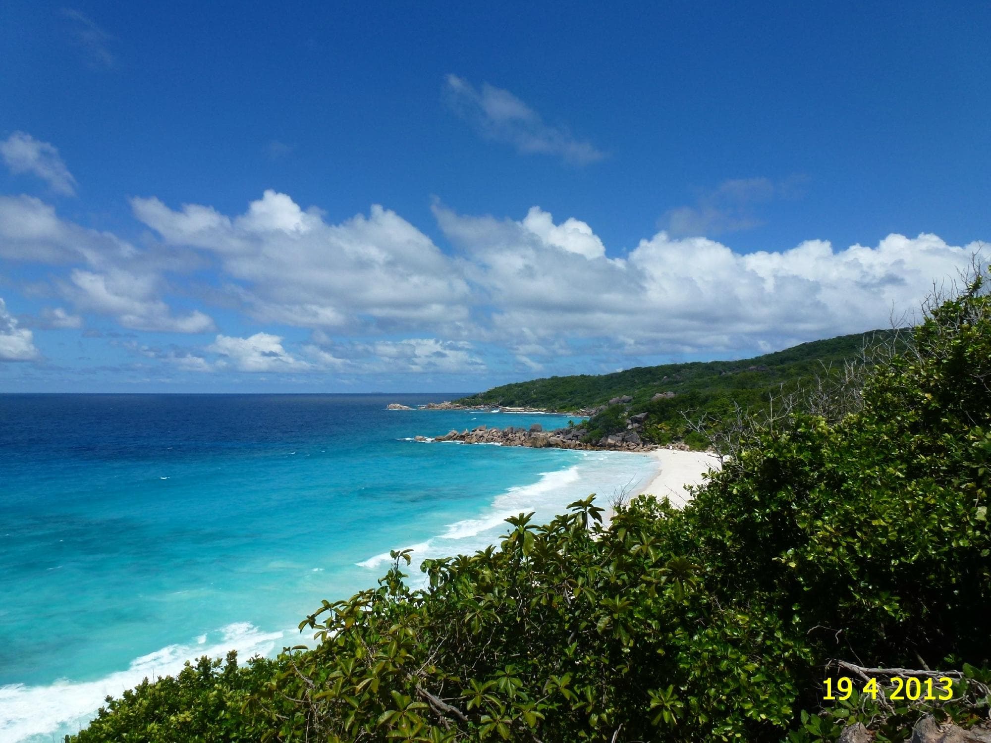 VIEW ON THE WAY TO REACH AWESOME ANSE COCO BEACH, AS SEEN IN APRIL 2013.
