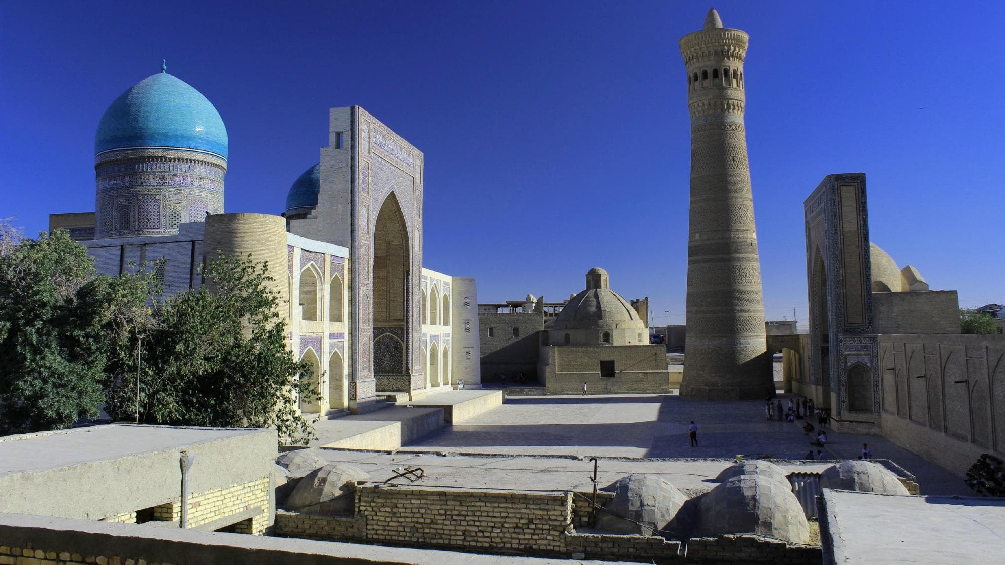 Buchara: Ensemble Poi Kalon (Kalon-Moschee, Kalon-Minarett, Miri-Arab-Medresse)