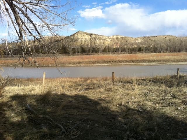View of Little Missouri River from the Elkhorn Ranch site