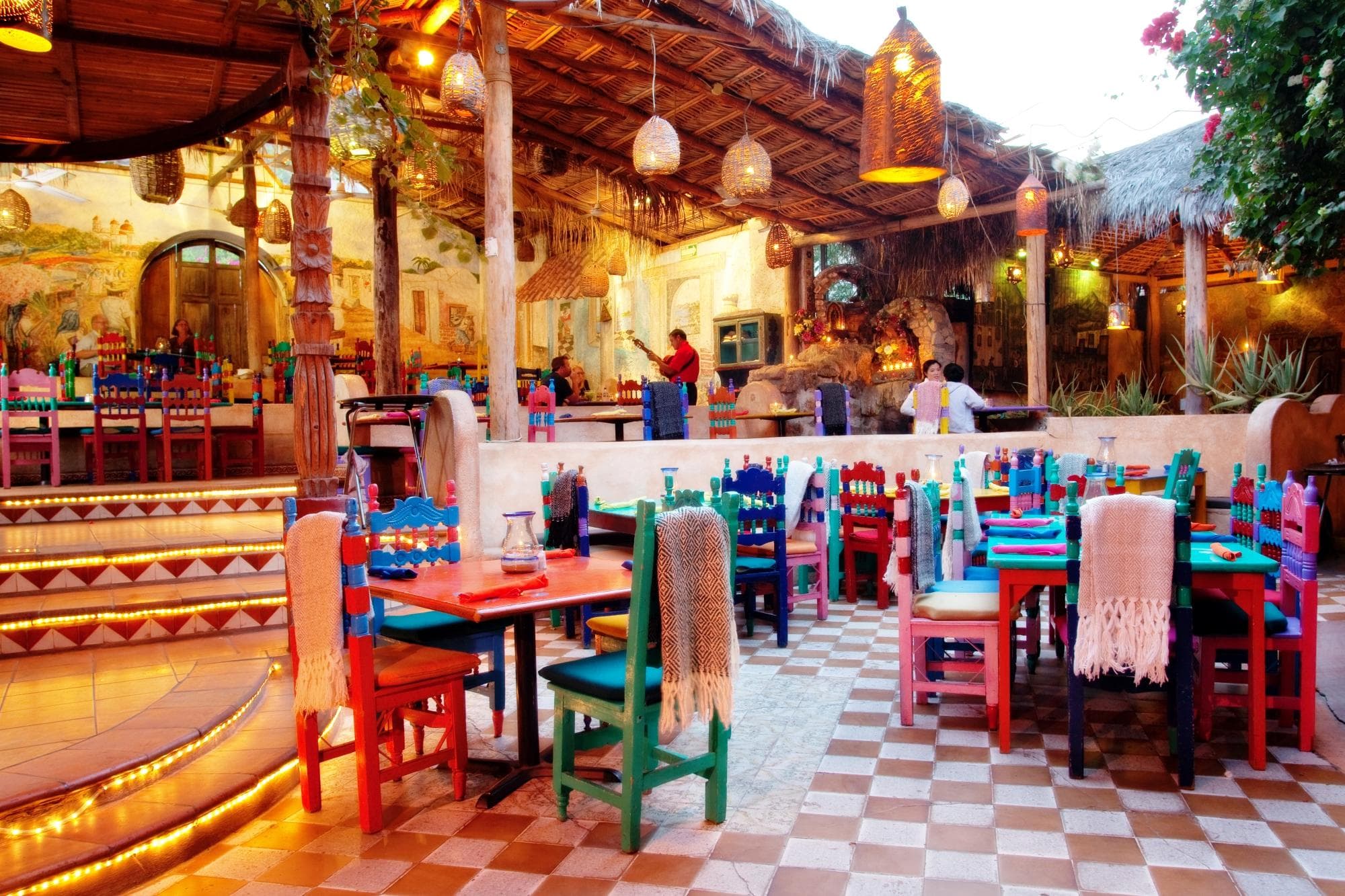 main patio at mi casa cabo san lucas