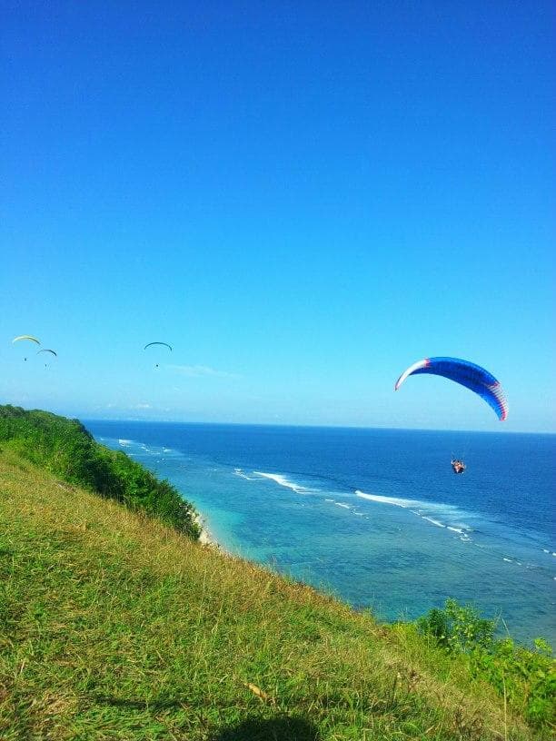 Bali Paragliding Tandem Flight at Timbis Beach, Denpasar Bali