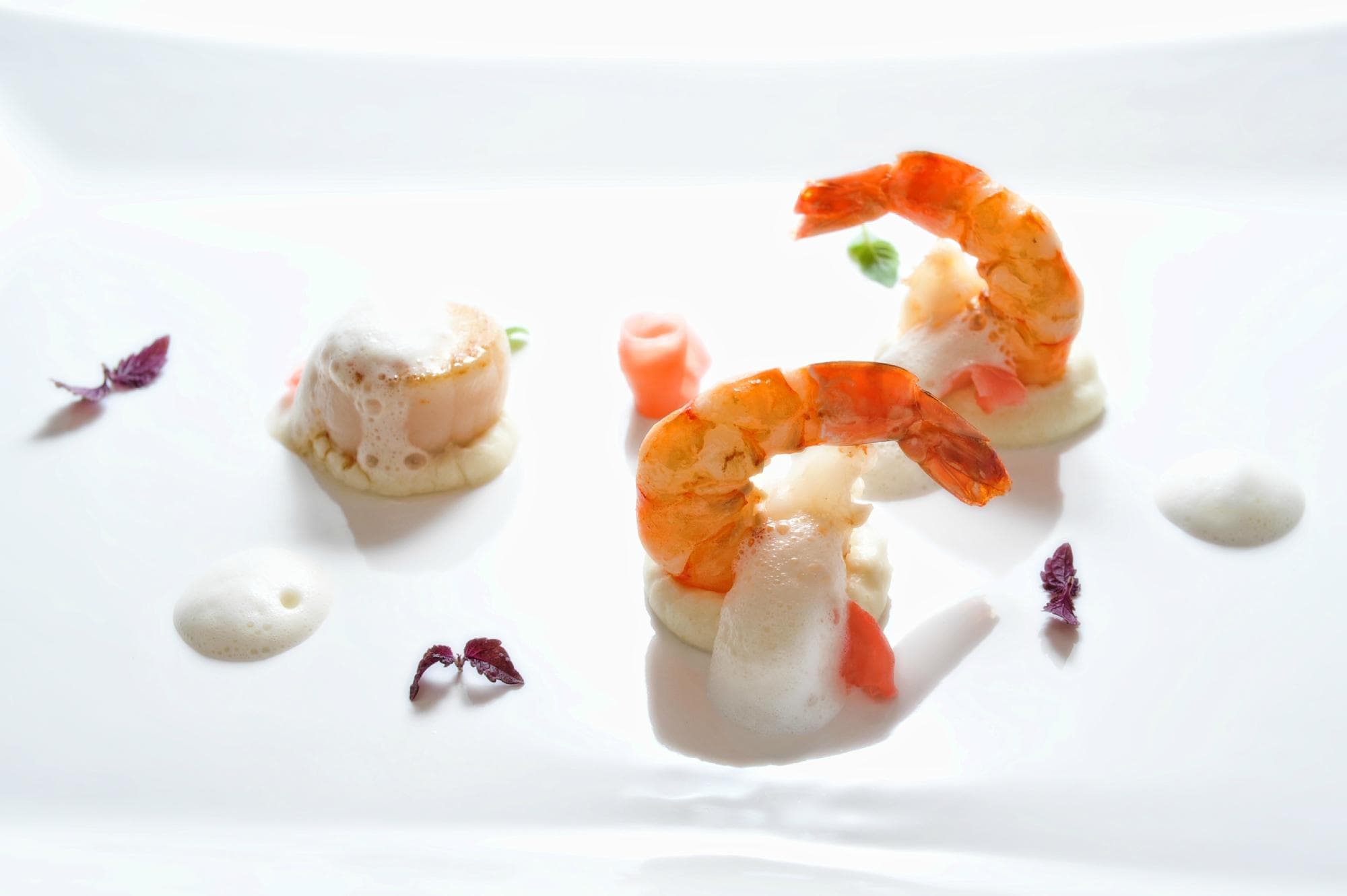 Prawns and Scallop
