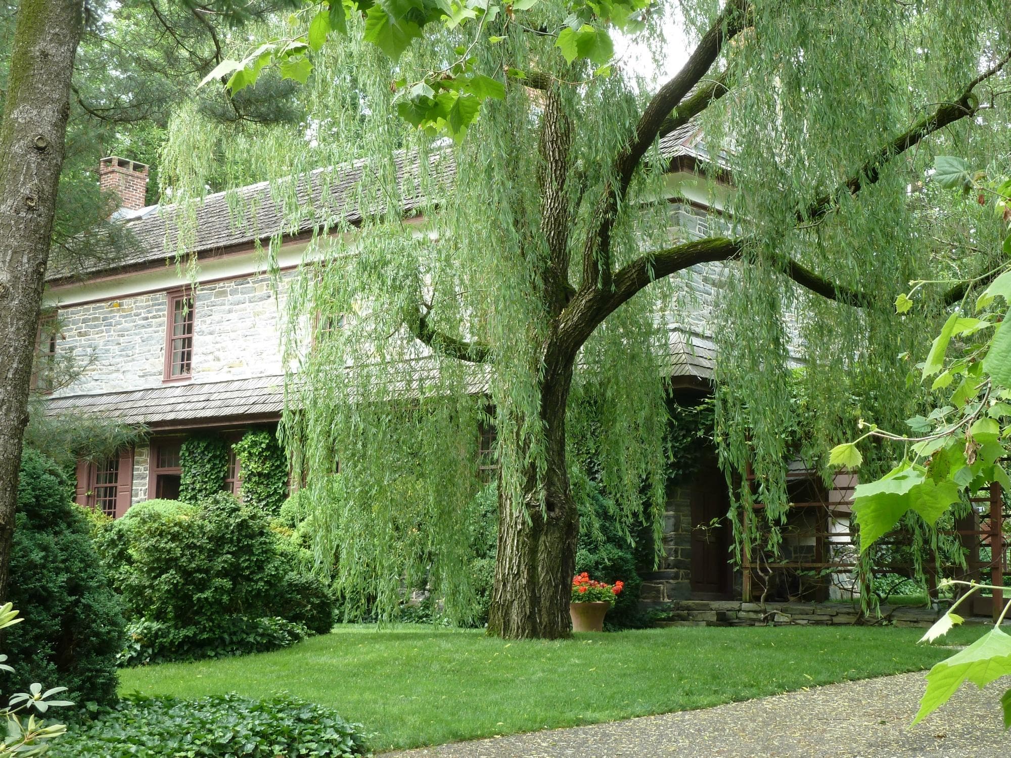 The grounds, with the stone house as centerpiece, is magificent.
