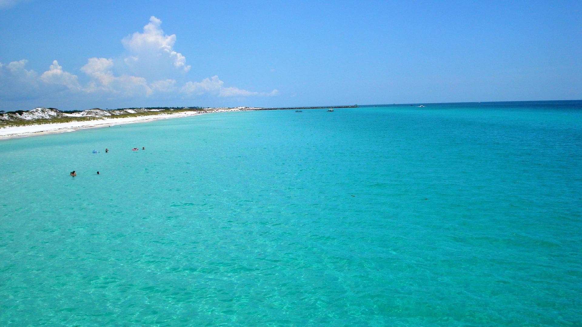 view from fishing pier in state park