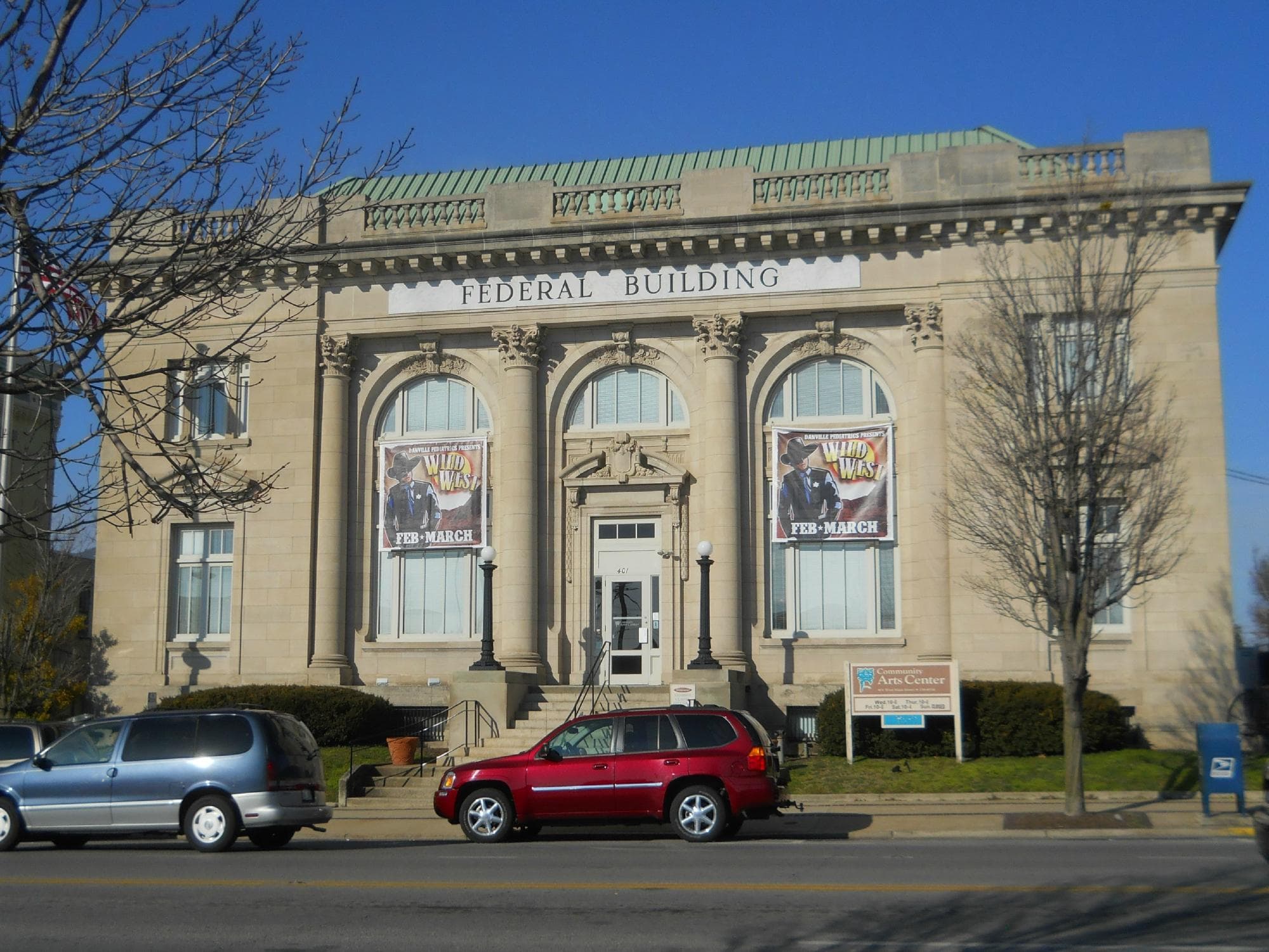 The Arts Center is housed in the old Federal Building at the corner of Main and 4th.