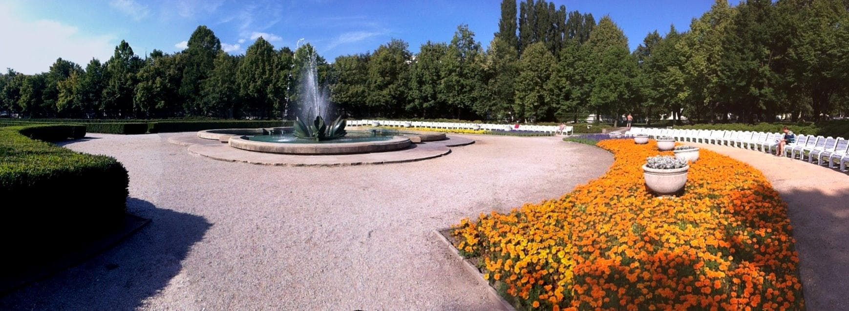 swans fountain