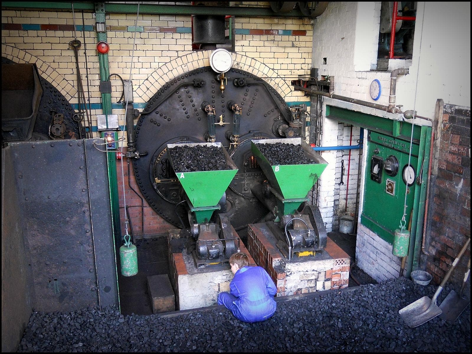 feeding the boilers