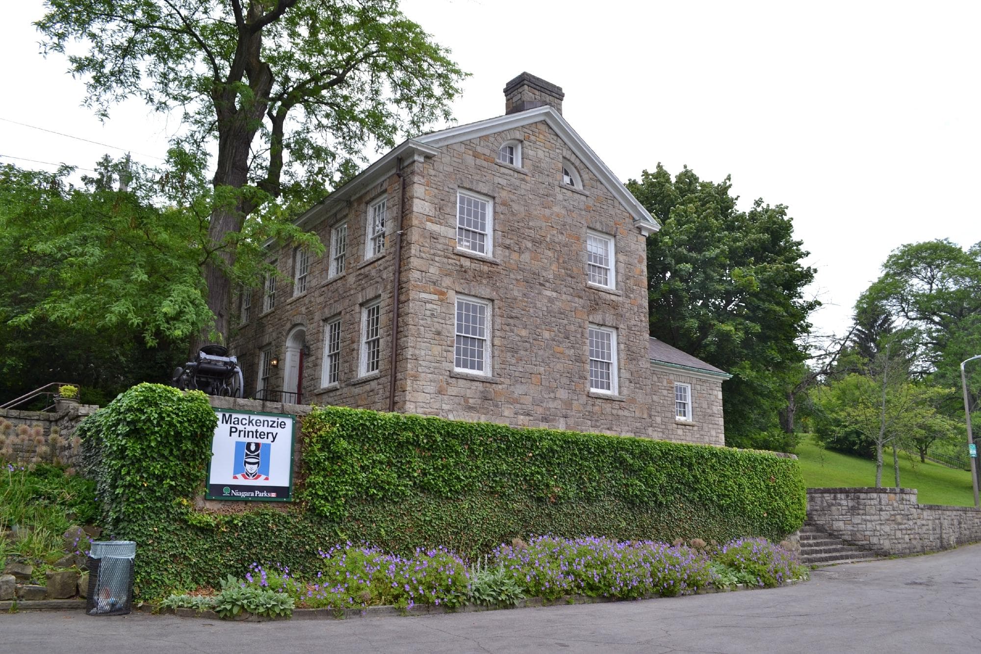 View of the printery building