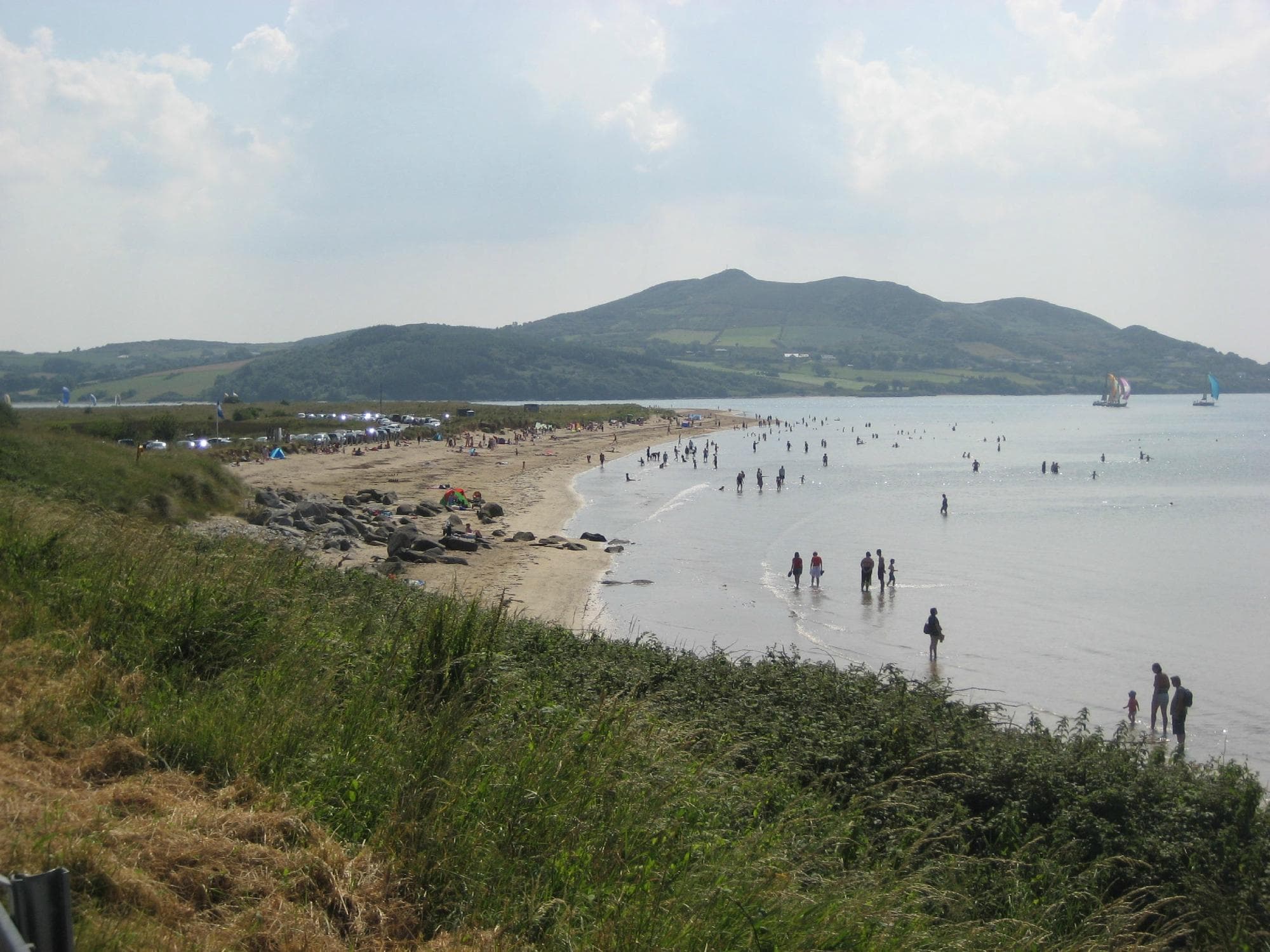 Inch Island in background