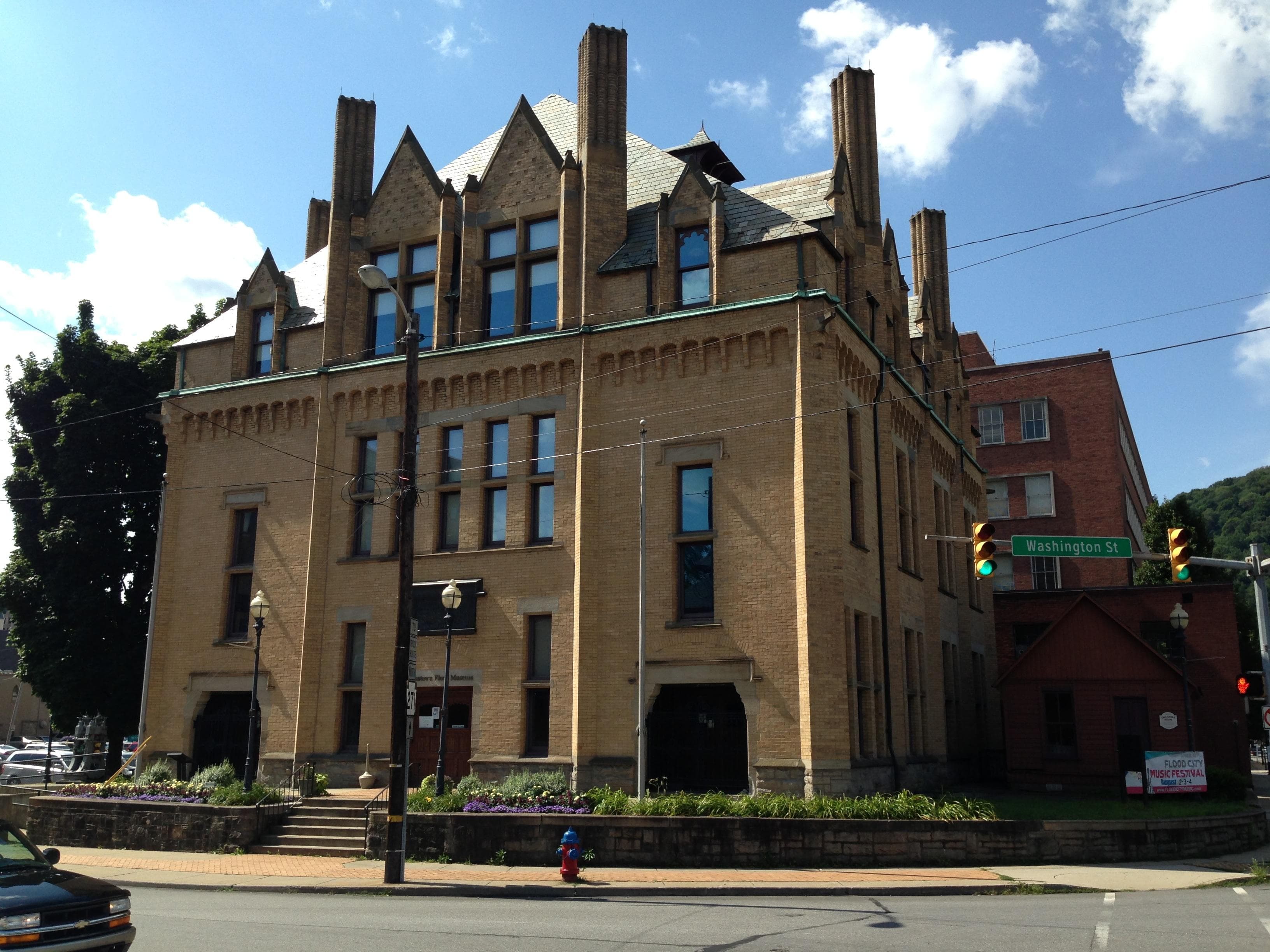 Old Andrew Carnegie Library where the flood museum is located.