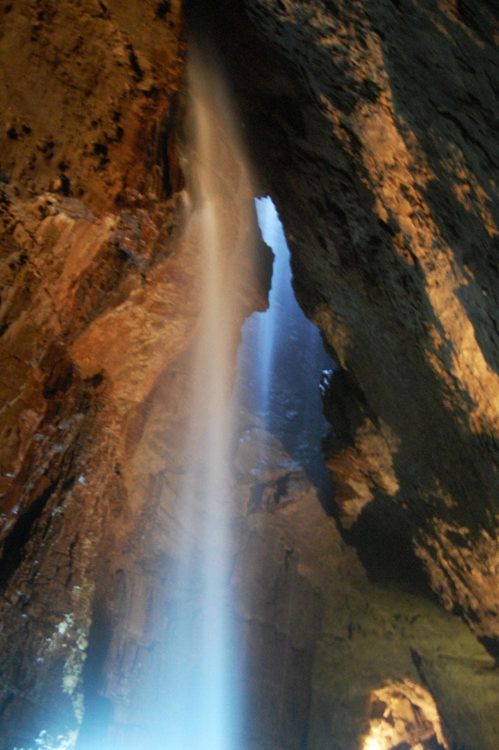 The cavern of Gaping Gill, which is a lot better in real life.