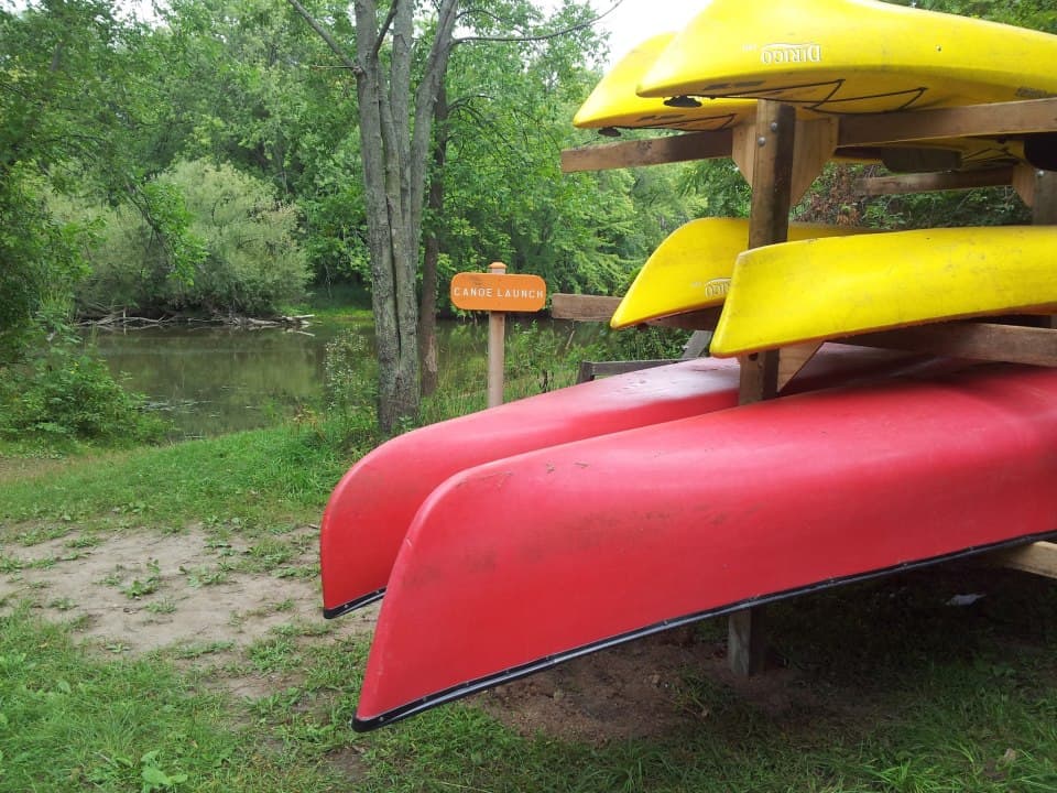 Canoes and kayaks for rent
