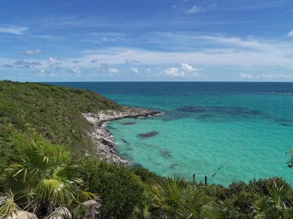 Small bay on Rose Island