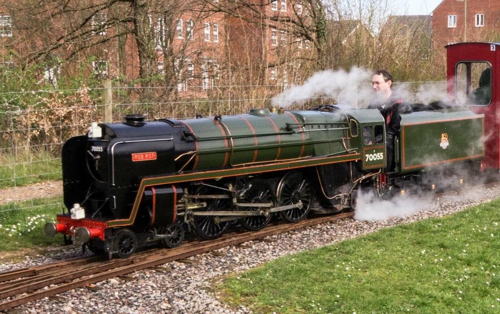 A model of a Britannia class locomotive