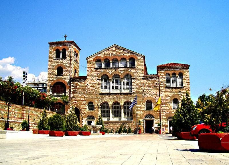 St. Dimitrios basilica, west side-entrance
