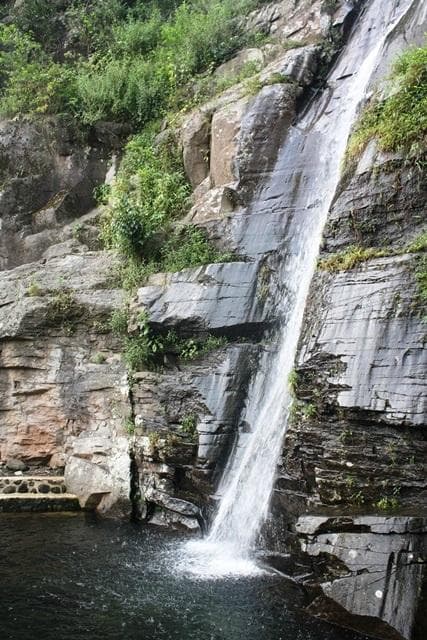 the waterfall