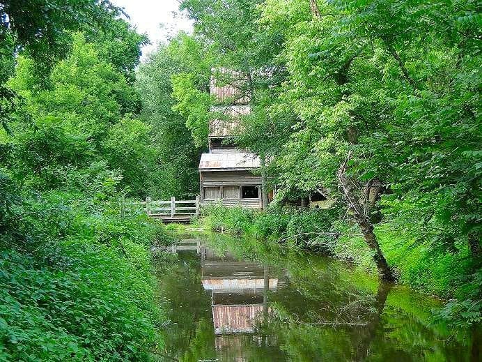 reflection of the mill