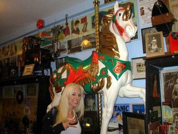 This is a carousel horse