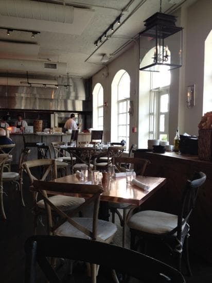 restaurant at early minutes of dinner service