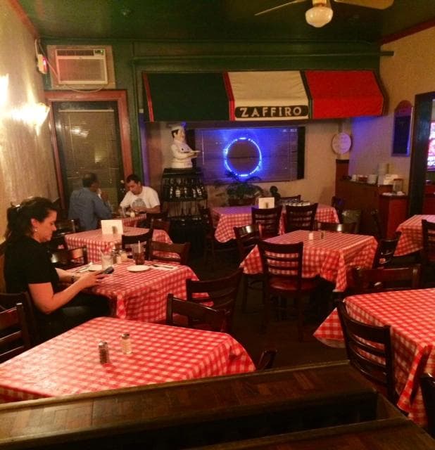 Holly in the restaurant