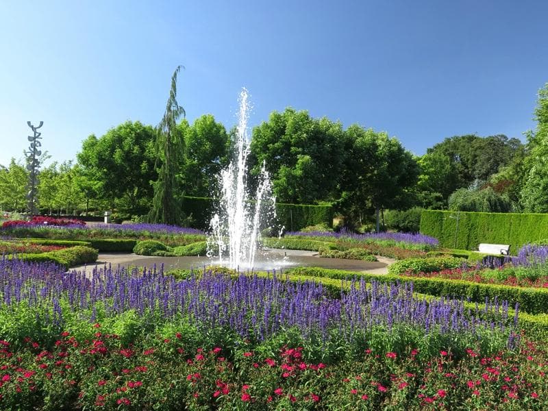 Part of the central formal gardens