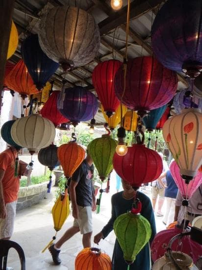 Hoian Silk Village - lanterns forsale