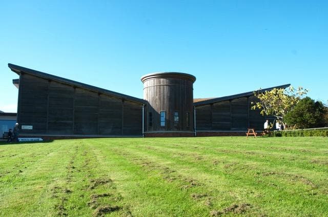 The stunning new building that protects the villa's walls and floors