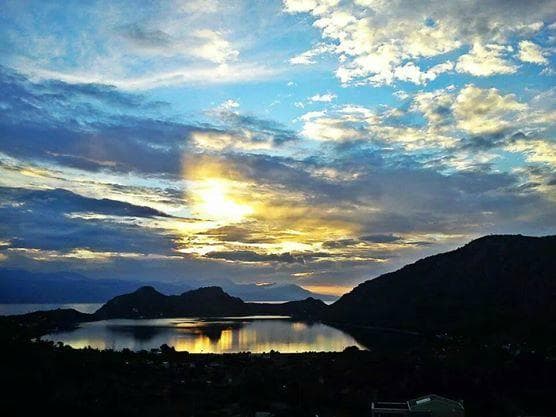 Heraion Lagoon at sunset