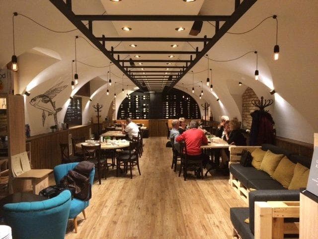 Inside the restaurant