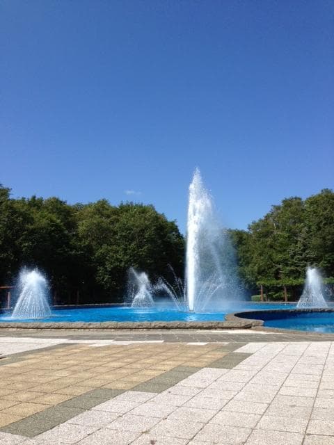 噴水がきれいです