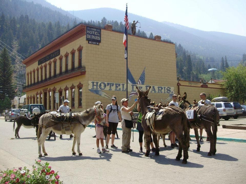 The annual burro race occurs every Saturday morning of Memorial Day weekend.