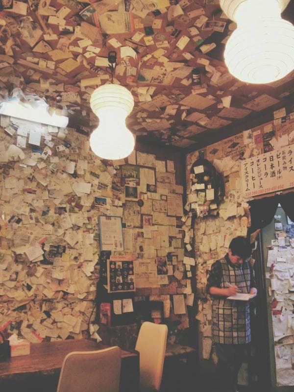 The restaurant's walls