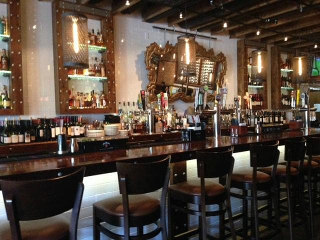 The Bar Area - have a sip, what a selection of Bear and Wine!