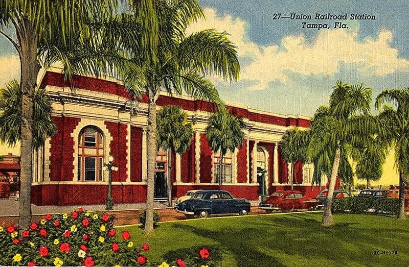 1940s Postcard of Tampa Union Station