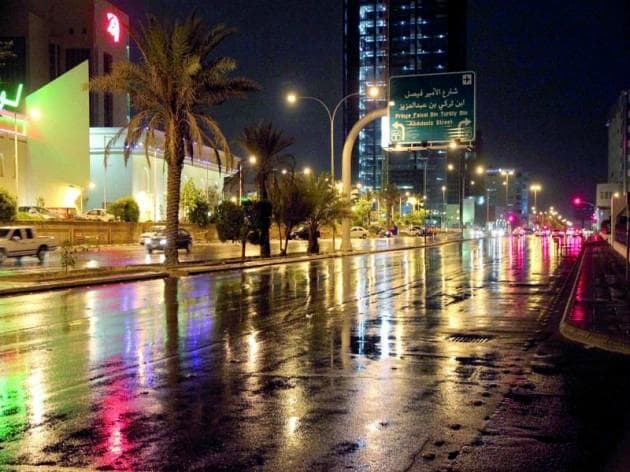 after a short rain spell