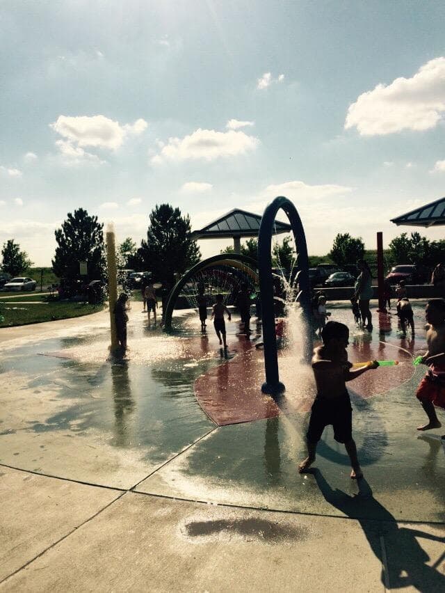 Awesome water play area for kids.