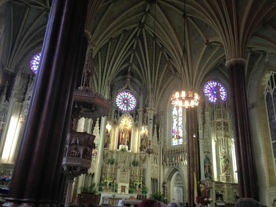 Looking towards the alter