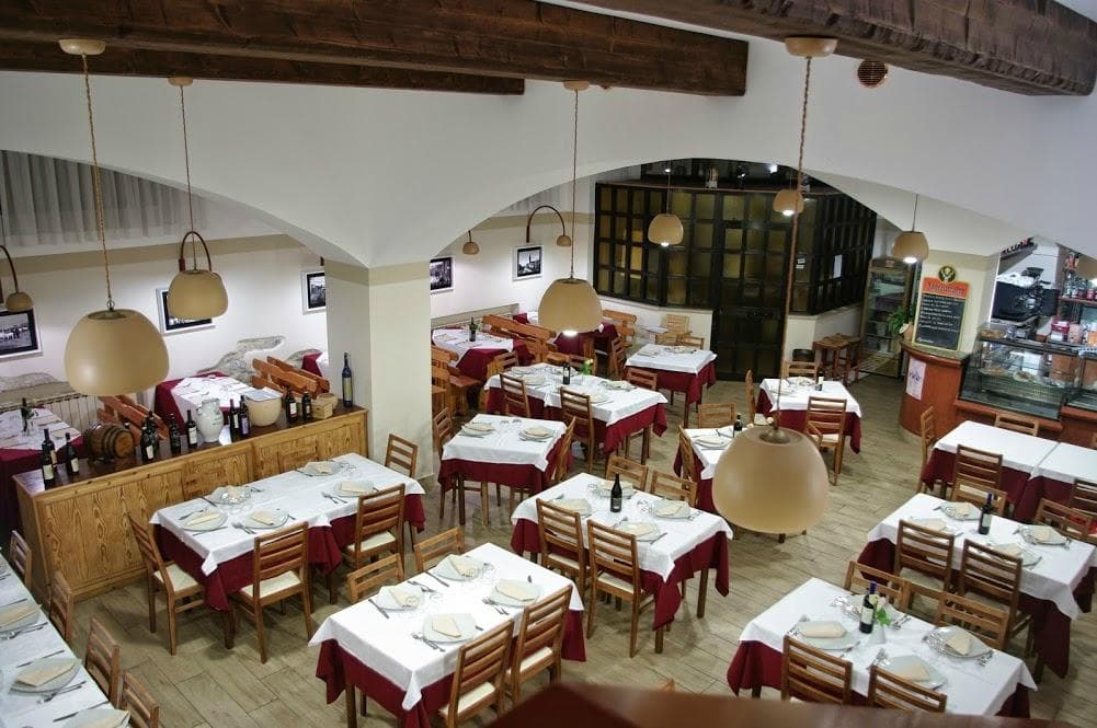 Sala principale dall'alto
