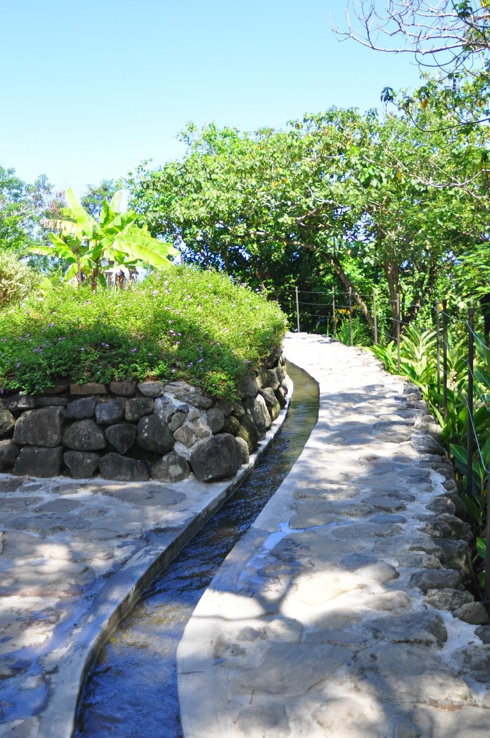 water flowing upwards