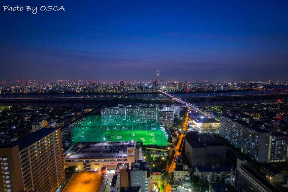 タワーホール船堀から望む夜景