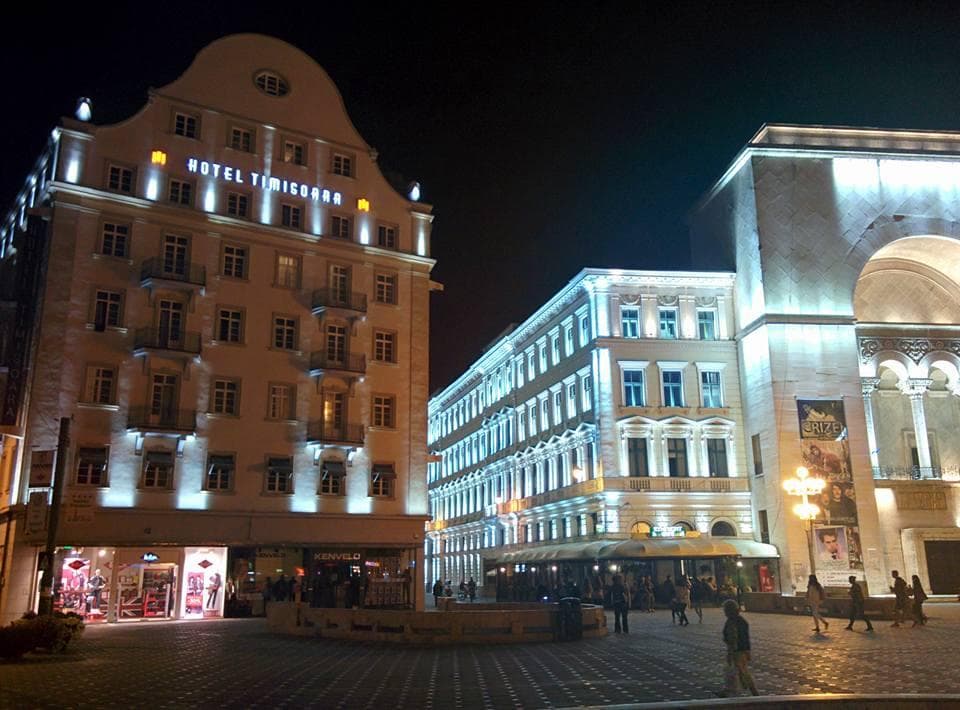 The Opera building by night