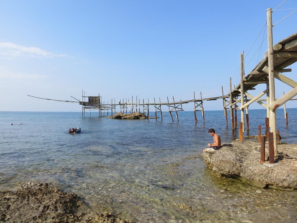Altra vista del Trabocco lato levante della Spiaggia di Motta Grossa