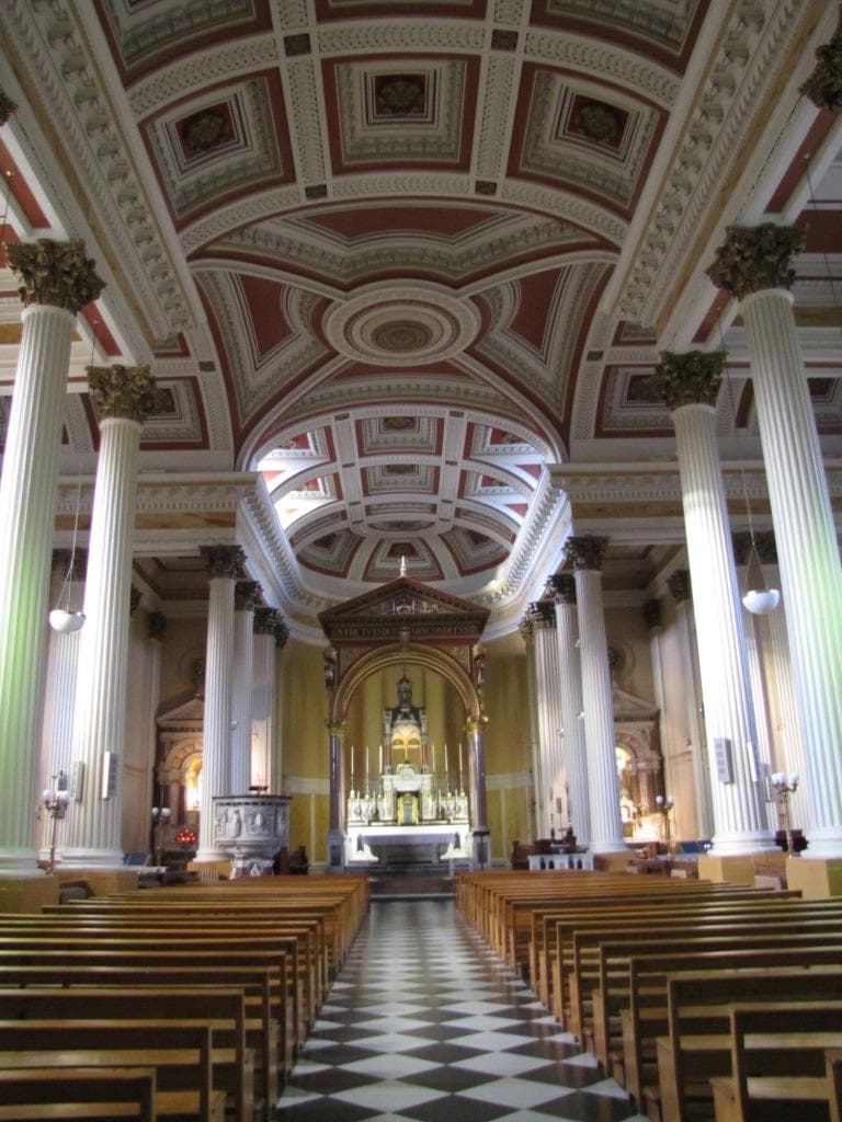The view from the back of the nave is spectacular